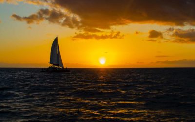 sailboat on the horizon